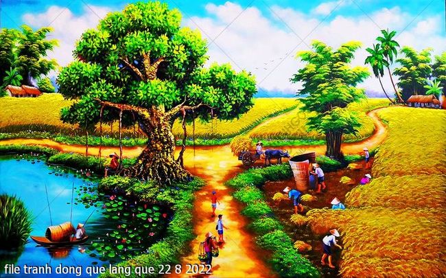 file tranh dong que lang que 22 8 2022